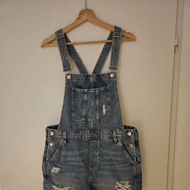 Jeans Latzhose kurz