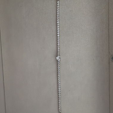 Strass-Armband silber