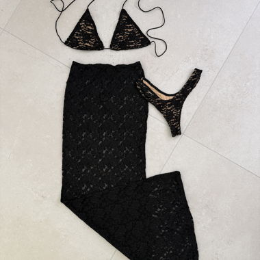 Spitzen Co-Ord Set - NEU XS-S