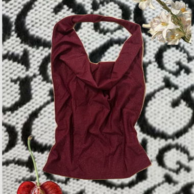 Top bordeaux halter