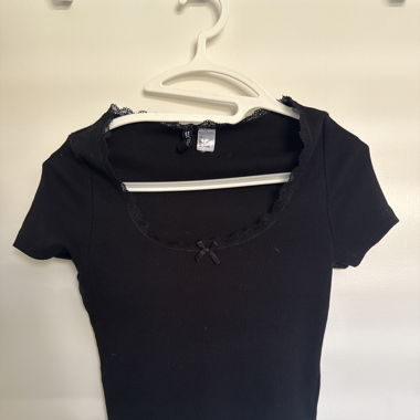 Black Lace T-Shirt