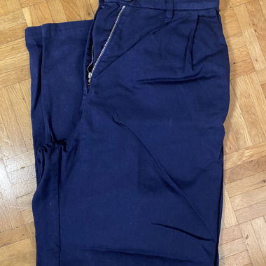 Pantalone in cotone blu scuro Collectif mon Amour XS