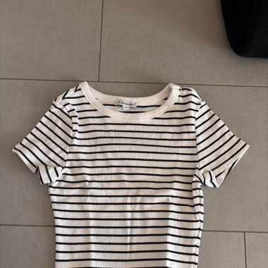 gestreiftes crop top