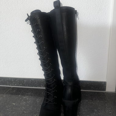 Stiefel schwarz Grösse 37