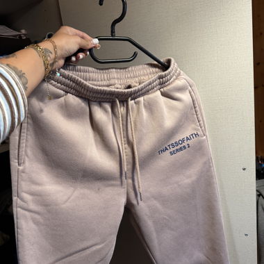 Sweatpants rose pâle