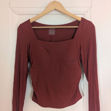 OGL langarm Top mit integriertem BH, S