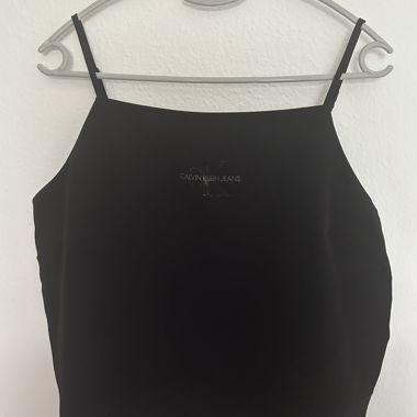 schwarzes Träger Top von Calvin Klein