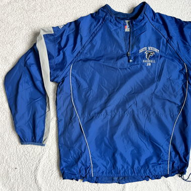 Veste Baseball Majestic Atlanta Braves Bleue XL
