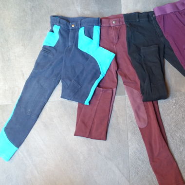 3 Reithosen und 1 Thermohose
