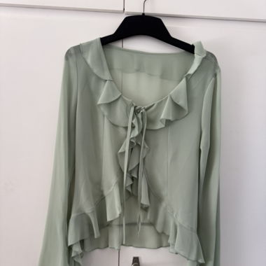 Bluse Grün und Schwarz