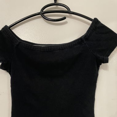 Zara crop top schulterfrei