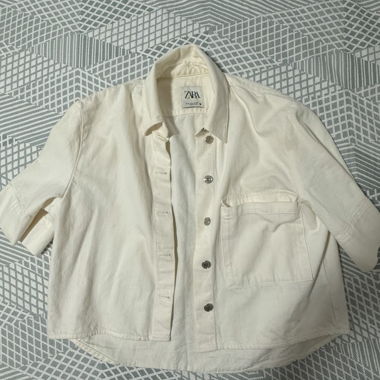 Kurzarm Jeans Bluse/Jacke