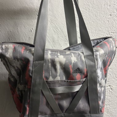 Adidas grey sports backpack tote