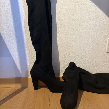 Bottes noires à talon