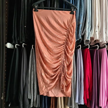Patrizia Pepe Ruched Midi Skirt