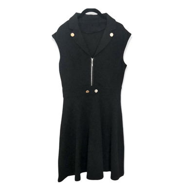 Black Military Style Dress