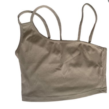 Top asymétrique beige SHEIN