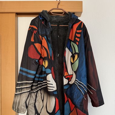 Katzen-gefütterte Jacke Gr XL 
