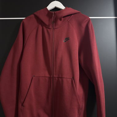 Red Nike Hooded Jacket
