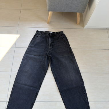 Jeans noirs large 