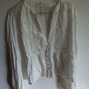 White embroidered blouse