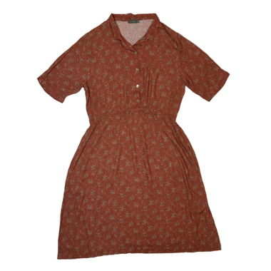 bric-a-brac - Sommerkleid mit Blumenmuster in Burnt-Orange