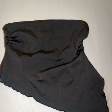 Top in tessuto nero