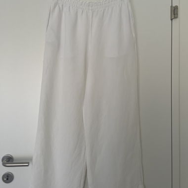 Pantaloni di lino bianchi