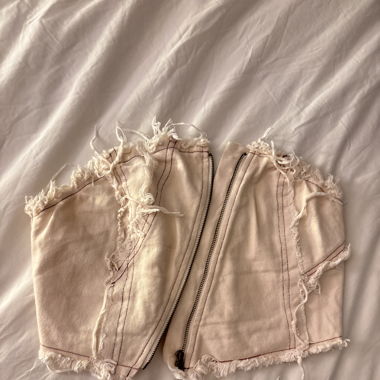 Vintage Zip-Up Crop Top