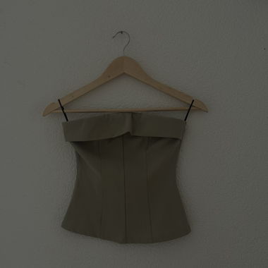Khaki Bandeau Top