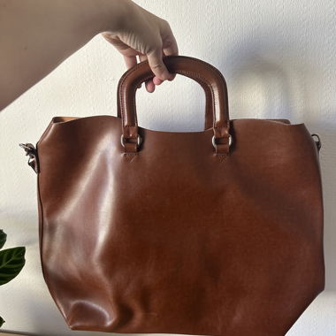 Massimo Dutti Leather Shopper