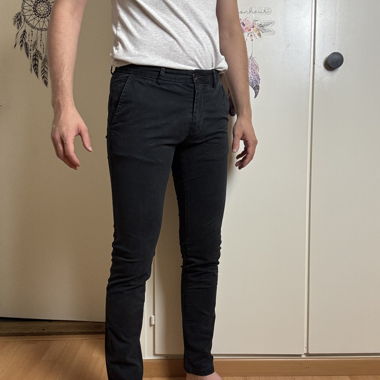 Chinos slim noirs