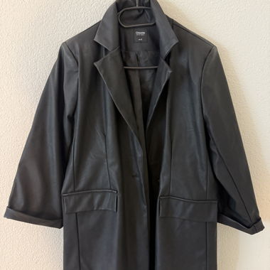 Giacca blazer in ecopelle