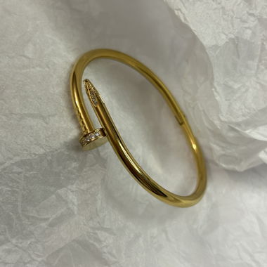 Sparkle Gold Bangle Armreif - 18k vergoldet