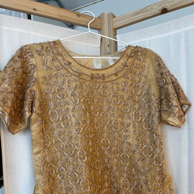 Vintage handmade beaded Top
