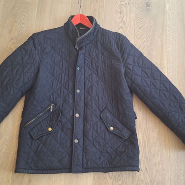 Barbour quilted jacket L dark blue