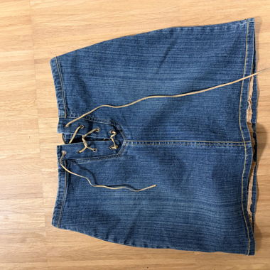 DARE Gonna di jeans con allacciatura