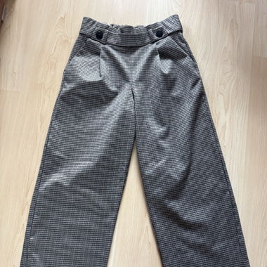 Pantaloni a gamba larga a quadri
