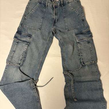 Y2K Cargo Baggy Jeans with Pockets (Zara)