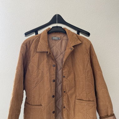 Veste légère velour côtelé camel