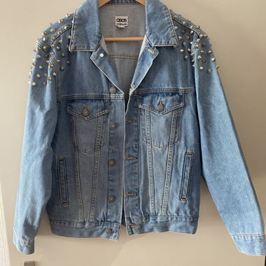 ASOS Studded Denim Jacket - 34 / XS