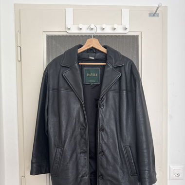 Leather jacket oversized