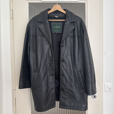 Leather jacket oversized