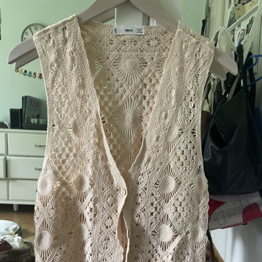 Boho Mango Strickveste