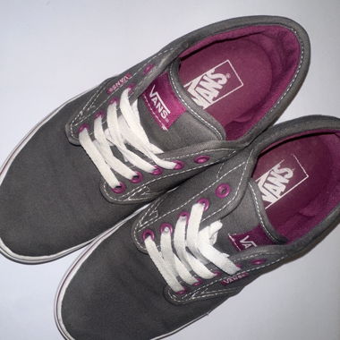 Baskets Vans grises et lilas