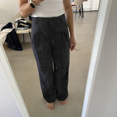 Pantalon à jambes larges