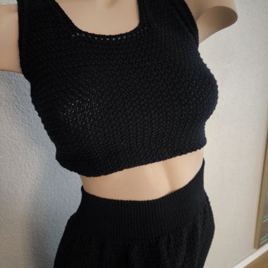 Black 2-piece Knit Set