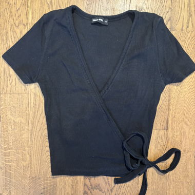 Black Wrap Top