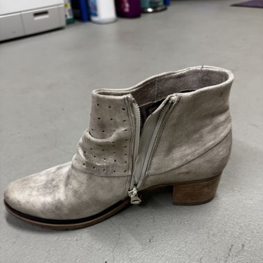 Stiefelette Silber