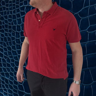 Polo American Eagle rosso